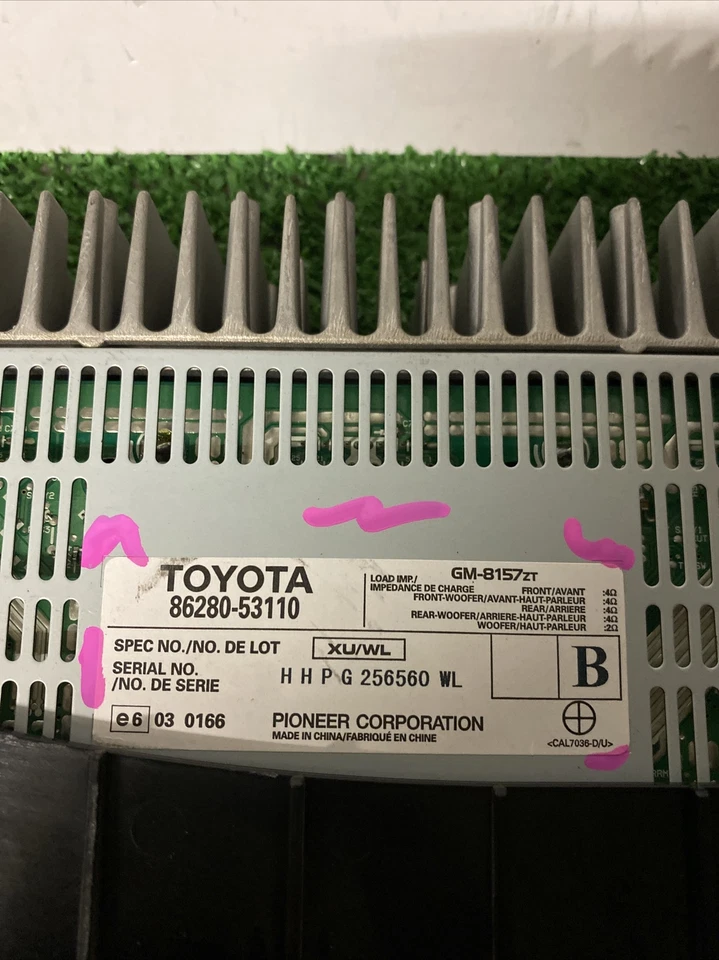 2006 2007 2008 Lexus IS250 IS350 06-08 усилитель Pioneer аудио 86280-53110 - Изображение 2 из 4