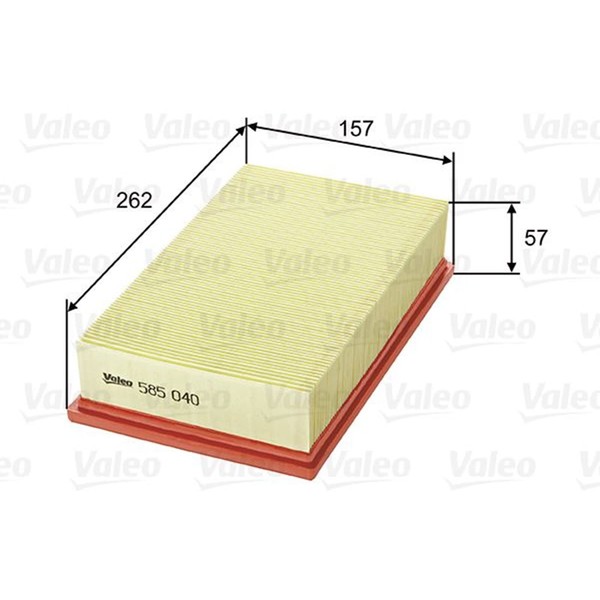 Valeo Luftfilter Filtereinsatz Passend FüR Renault Laguna | 585040-image