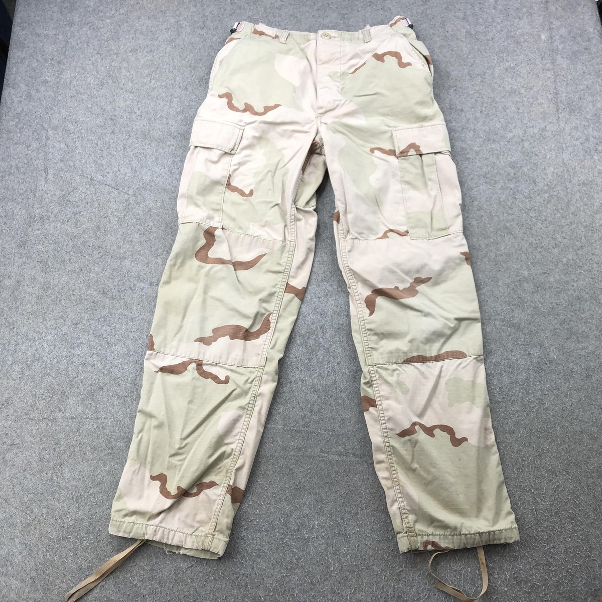 Vintage US Military Pants Mens Small Regular Desert Camo Ripstop
