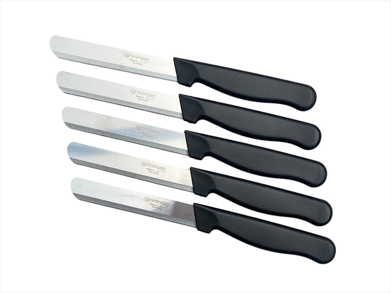 5x Solingen Brötchenmesser Frühstücksmesser Küchenmesser Tafelmesser