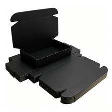 Black Shipping Packaging Boxes 20Pcs,L10.5 W6.3 H2 Inch Mailer Gifts B