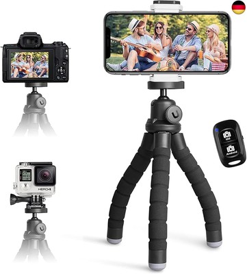 UBeesize Handy Stativ, Mini Stativ für Smartphone und Kamera, Handy Stativ 