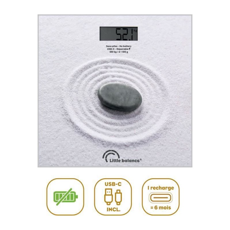Pèse-personne Little Balance Zen sans pile pour résoudre vos pannes de batterie