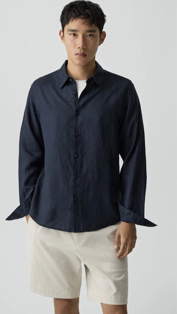 Theory Linen Casual Button-Down Shirts for Men for sale | eBay