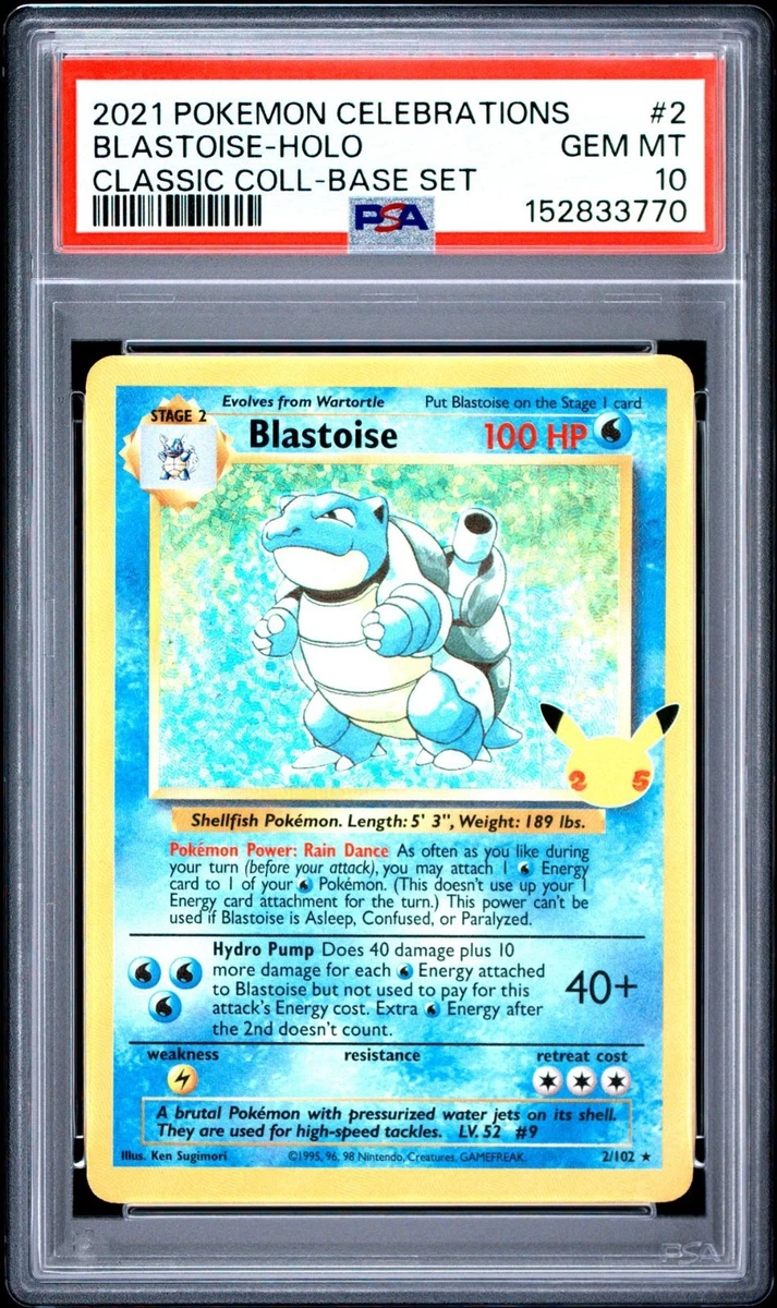 Pokémon TCG Water Holo Rare Grade 10 Individual Collectible Card