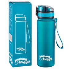 yummybuddy Trinkflasche Kinder Wasserflasche Auslaufsicher Tritan 500ml Petrol
