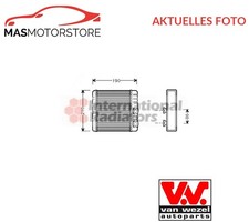 WÄRMETAUSCHER INNENRAUMHEIZUNG VAN WEZEL 06006211 P FÜR BMW 3,X3,E46,E83