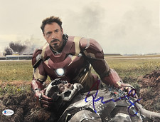 Robert Downey Jr Signed 11x14 Photo Iron Man Avengers Autograph Beckett COA