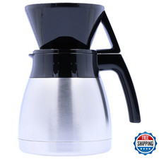 Melitta Pour-Over Coffee Brewer & Stainless Steel Carafe Set with Coffee Filters