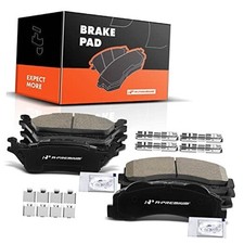 Front  Rear Ceramic Disc Brake Pads Set Compatible with Select Ford Models -