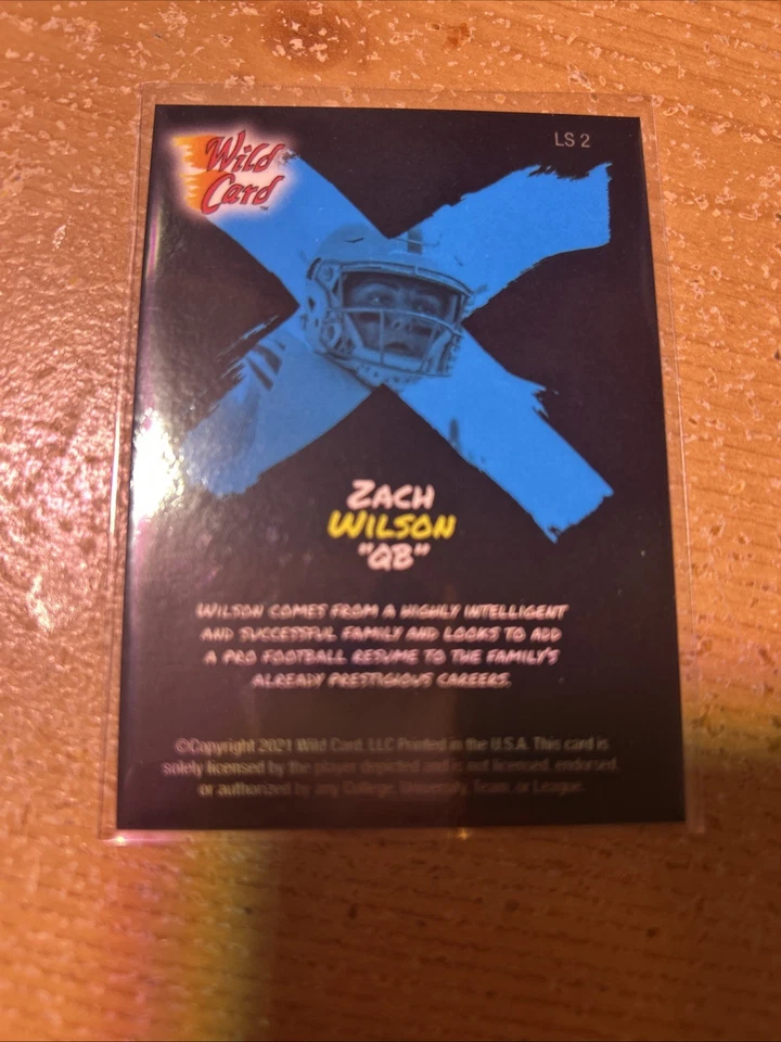 2021 Wild Card Alumination Light Show Zach Wilson #LS2 - Image 2 of 2