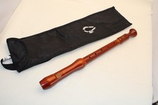 Schreiber Wood Recorder With Carrying Pouch Made In Germany 18.5"
