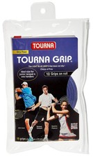 Tourna Grip Original Dry Feel Sweat Absorbing Tennis 10 Pack, Blue