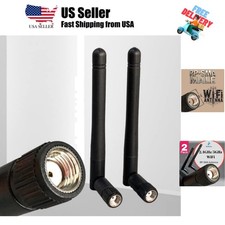 2-Pack Dual Band WiFi 2.4GHz 5GHz 5.8GHz 3dBi MIMO RP-SMA Male Antenna for Wi...