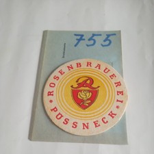 1 Stück DDR Bierdeckel, Rosenbrauerei Pössneck aus Sammlung Nr. 755