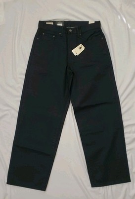 Levi's PREMIUM LINE 578 Baggy Coated Denim Jeans Dark Blue $98