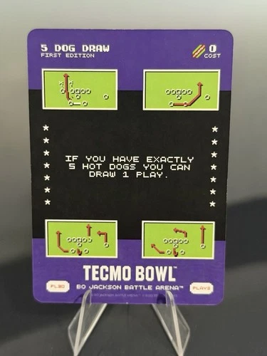 Bo Jackson Battle Arena Tecmo Bowl 5 Dog Draw #PL30