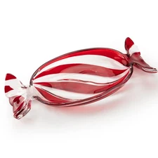 Glass Candy Platter, Christmas Platter Dish Serving Dessert Plates Christmas ...