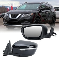 Left Side Mirror Nissan Rogue 2014-2021 with Heated Manual Folding Turn Signal
