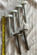 6 Pack 4 Stem Garage Door Rollers Nylon Steel Wheels See Photos Great Deal
