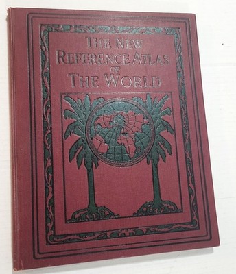 New Reference Atlas of World 1922 CS Hammond Company Color Maps Excellent