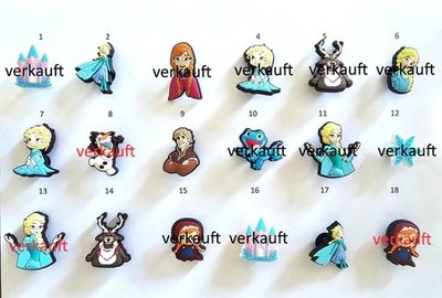 FROZEN: Schuhschmuck, Anstecker, Charms, Jibbitz für Crocs und alle Schnürschuhe