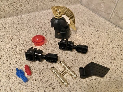 Vintage 1990s Power Rangers Black Gold Dino Megazord Accessories Cannons Wing