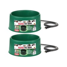 Farm Innovators P-60 1.5 Gallon 60 Watt Electric Heated Pet Water Bowl with T...