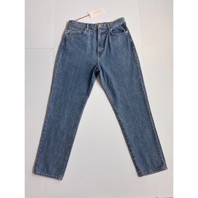 SLVRLAKE Beatnik Ankle High Rise Slim Straight Jeans Blue Size 31 NEW