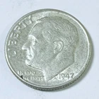 1947-D Roosevelt Dime 90% Silver Coin Circulated Coin #6164