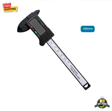 100mm Digital Caliper Carbon Fiber Electronic Vernier Measuring Tool