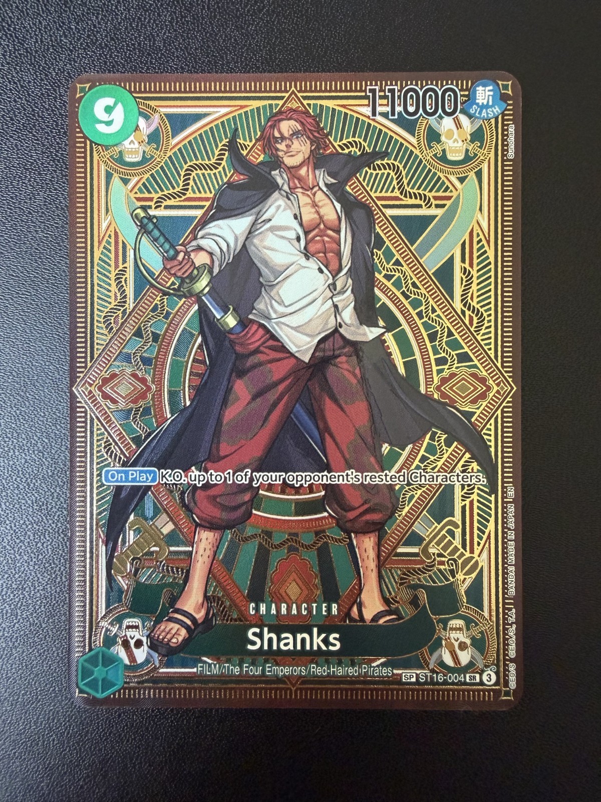 ST16-004 Shanks SP Special Rare OP11 One Piece TCG English NM