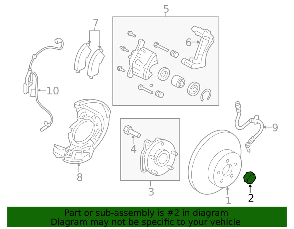 Tuerca original Toyota 90080-17238 Foto 2 de 4
