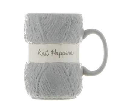 BOXER GIFTS LLC Knit Happens' Knitting Yarn Mug | Great Birthday Christmas Knit Gift For Her