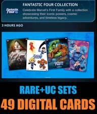 FANTASTIC FOUR COLLECTION  RARE + UC SETS - TOPPS MARVEL COLLECT