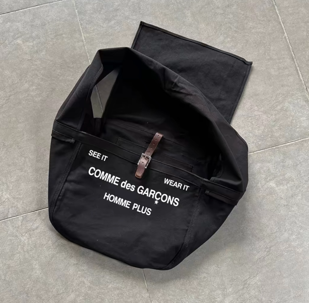 Comme Des Garcons Homme Plus See It Wear It Canvas Shoulderbag