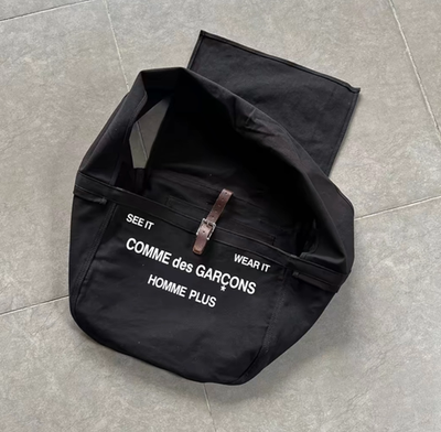 Comme Des Garcons Homme Plus See It Wear It Canvas Shoulderbag