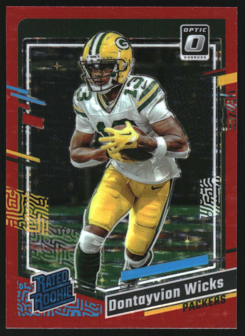 2023 Donruss Optic Red Stars #249 Dontayvion Wicks RR
