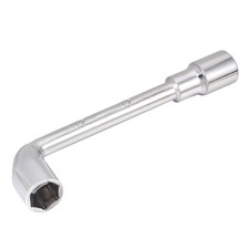 12mm Metric L Shaped Angled Open Hex 6 point Socket Wrench Silver