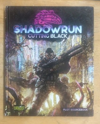 Shadowrun RPG 6th Edition Cutting Black Hardcover Used