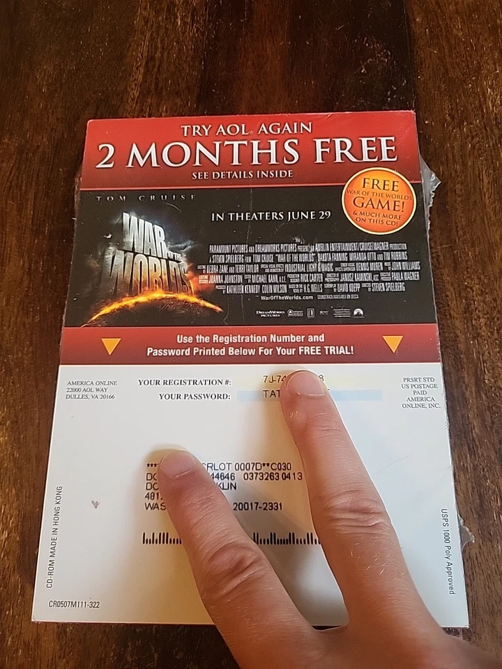 War of the Worlds Game AOL Demo Disc CD ROM 2005 SEALED Cruise Speilberg - Image 2 of 4