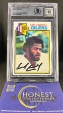 Earl Campbell Auto (AU) Grade 10 - Unlicensed Reprint Authentic Autograph #390