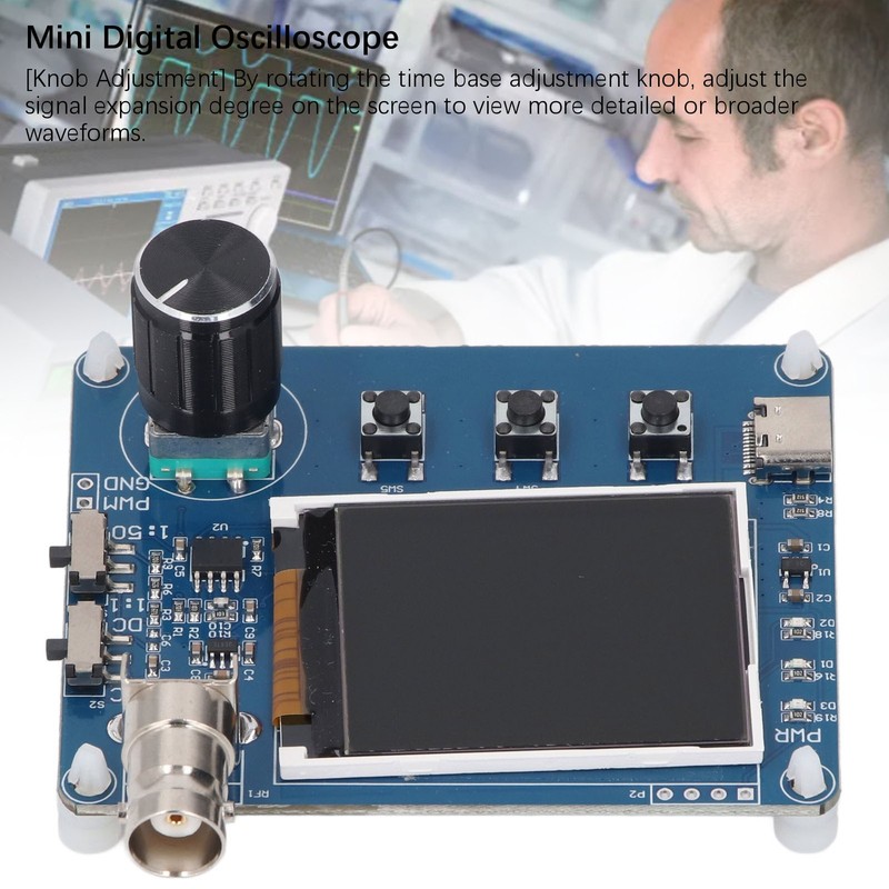 Simple Oscilloscope 1.8 Inch LCD Display Handheld Pocket Digital Oscilloscope