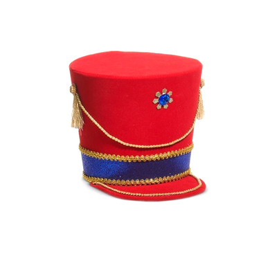 8.25'' NUTCRACKER HAT TREE TOPPER Red & Blue Christmas RAZ Imports NEW 4516703