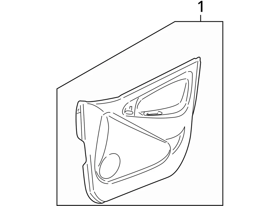 PANEL TOYOTA ASM FR MOLDURA PUERTA LH 6762052611B2 NUEVO OEM Foto 3 de 3