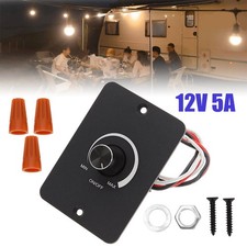 DC 12V Dimmer Control Switch PWM LED Dimmer Switch for Campervan Motorhome Cars