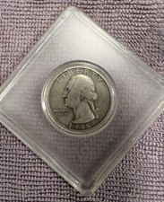 1935 Silver Quarter Dollar Coin, United States of America