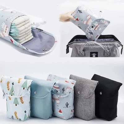 Baby Diaper Bag Waterproof Wet Dry Pack Mummy Storage Pouch Nappy Organizer Inse