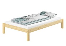 Solido telaio letto futon 120x200 Pino massello senza doghe-materasso 60.35-12oR