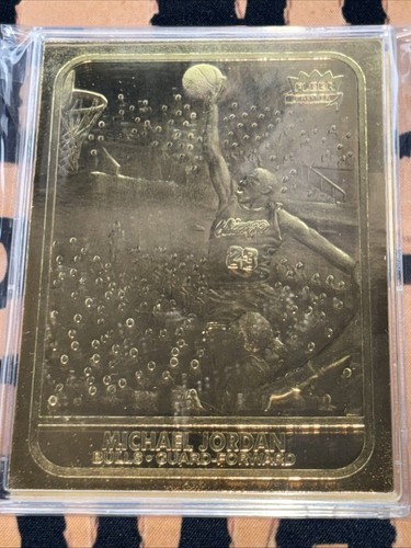 Fleer Michael Jordan 1986 Rookie Replica #57 23KT Gold Chicago Bulls HOF GOAT